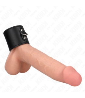 KINK - ANILLO PENE CUERO CON CIERRE A PRESIÓN 18 X 5 CM