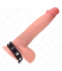 KINK - ANILLO PENE CUERO CON CIERRE A PRESIÓN FORRO ROJO 21 X 1.5 CM