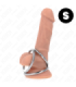 KINK - ANILLO PENE TRIPLE METAL CROMADO 3.2 CM A 4.5 CM