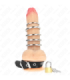 KINK - ANILLO PENE CUERO CORREA CON CERRADURA 21 X 2 CM Y 5 ANILLOS METAL DE 3 CM A 4 CM