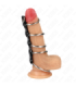 KINK - 5 ANILLOS PENE METAL 3.2 CM A 5 CM CONECTADOS POR POLIPIEL