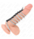 KINK - 7 ANILLOS PENE METAL 3.2 CM A 5 CM CONECTADOS POR POLIPIEL