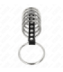 KINK - 7 ANILLOS PENE METAL 3.2 CM A 5 CM CONECTADOS POR POLIPIEL