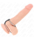 KINK - ANILLO PENE DOBLE 3.8 CM A 5 CM CONECTADOS POR CUERO