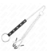 KINK - ANILLO PENE METAL CON CADENA Y PINZAS PARA PEZONES AJUSTABLE