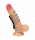 KINK - 5 ANILLOS PENE 3.7 CM A 5 CM METAL CONECTADOS POR CUERO