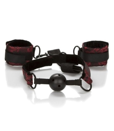 CALEXOTICS - SCANDAL MORDAZA DE BOLA TRANSPIRABLE CON ESPOSAS