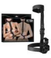 FETISH SUBMISSIVE BONDAGE - CONJUNTO DE SUJECIÓN PARA EL CUERPO DE CUELLO Y MUÑEQUERAS
