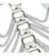 SUBBLIME - 953737 ARNÉS DE PECHO CON ANILLOS Y CADENAS PLATA TALLA ÚNICA