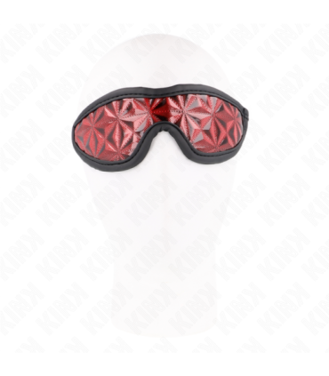 KINK - VENDA CON PATRÓN DE DIAMANTES ROJO 20.5 x 6 CM