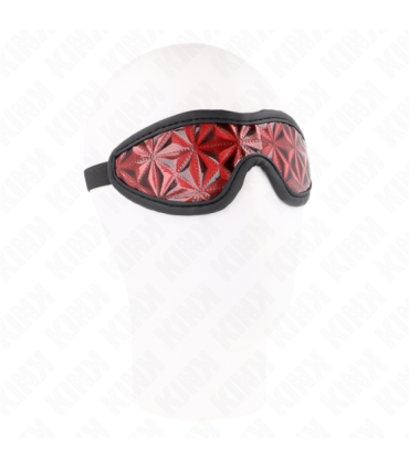 KINK - VENDA CON PATRÓN DE DIAMANTES ROJO 20.5 x 6 CM