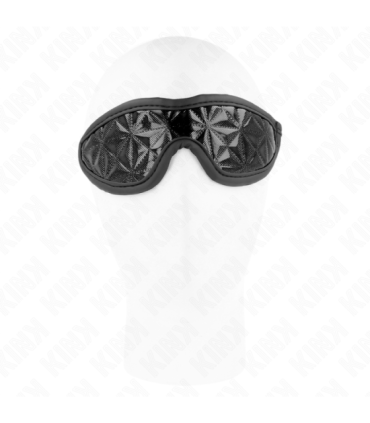 KINK - VENDA CON PATRÓN DE DIAMANTES NEGRO 20.5 x 6 CM