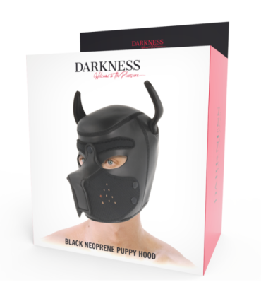 DARKNESS - MÁSCARA PERRO DE NEOPRENO CON HOCICO EXTRAÍBLE L