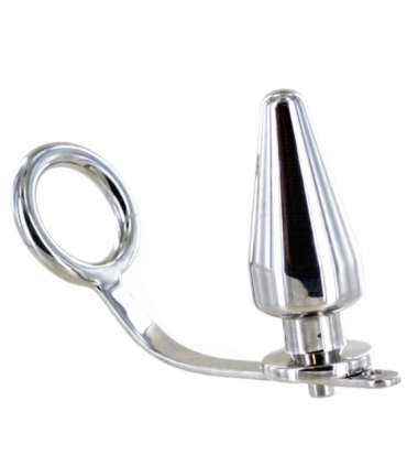 METAL HARD - ANILLO ACERO CON PLUG ANAL 80 X 55 MM