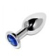 METAL HARD - ANAL PLUG DIAMOND BLUE SMALL 5.71CM