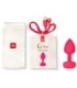 G-VIBE - FUNTOYS GPLUG ANAL VIBRADOR RECARGABLE PEQUEÑO ROSA NEON 3CM