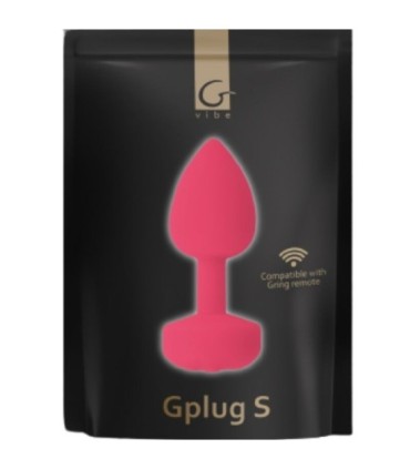 G-VIBE - FUNTOYS GPLUG ANAL VIBRADOR RECARGABLE PEQUEÑO ROSA NEON 3CM