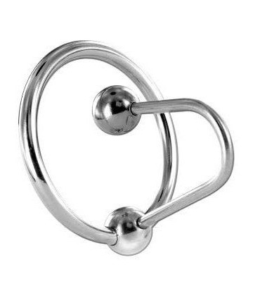 METAL HARD - ANILLA GLANDE CON PLUG
