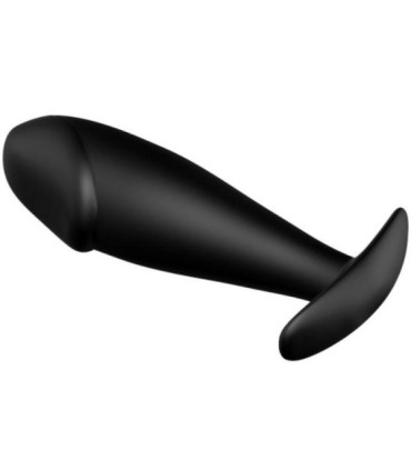 PRETTY LOVE - PLUG ANAL SILICONA FORMA PENE NEGRO