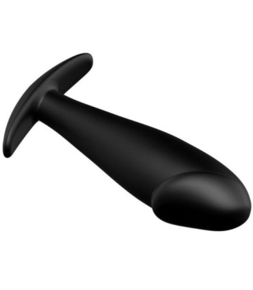 PRETTY LOVE - PLUG ANAL SILICONA FORMA PENE NEGRO