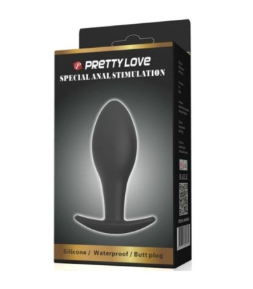PRETTY LOVE - PLUG ANAL SILICONA ANCLA 8.5 CM NEGRO