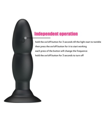PRETTY LOVE - PLUG VIBRADOR Y ROTACIÓN POR CONTROL REMOTO