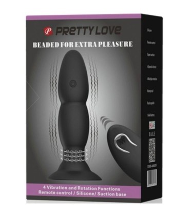 PRETTY LOVE - PLUG VIBRADOR Y ROTACIÓN POR CONTROL REMOTO