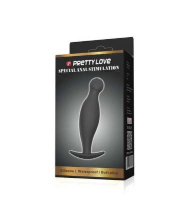 PRETTY LOVE - PLUG ANAL SILICONA 11.7 CM NEGRO