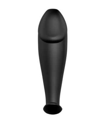 PRETTY LOVE - PLUG ANAL SILICONA FORMA PENE Y 12 MODOS VIBRACIÓN NEGRO