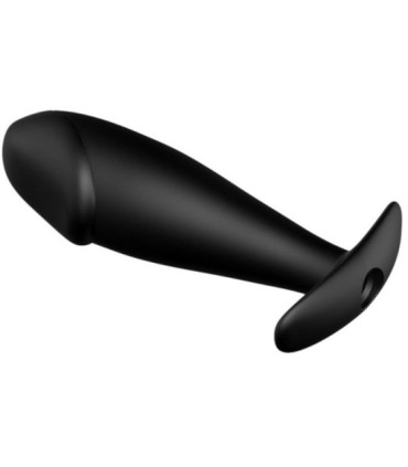 PRETTY LOVE - PLUG ANAL SILICONA FORMA PENE Y 12 MODOS VIBRACIÓN NEGRO