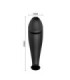 PRETTY LOVE - PLUG ANAL SILICONA FORMA PENE Y 12 MODOS VIBRACIÓN NEGRO