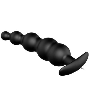 PRETTY LOVE - PLUG ANAL SILICONA ESTIMULACIÓN EXTRA Y 12 MODOS VIBRACIÓN NEGRO CONTROL REMOTO