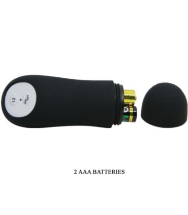 PRETTY LOVE - PLUG ANAL SILICONA ESTIMULACIÓN EXTRA Y 12 MODOS VIBRACIÓN NEGRO CONTROL REMOTO