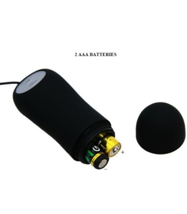 PRETTY LOVE - PLUG ANAL SILICONA FORMA ANCLA 12 MODOS VIBRACIÓN NEGRO