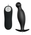 PRETTY LOVE - PLUG ANAL SILICONA 12 MODOS VIBRACIÓN NEGRO