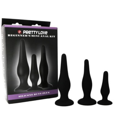PRETTY LOVE - KIT INICIACION ANAL PLUGS SILICONA