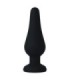 INTENSE - ANAL PLUG PIPO M SILICONE NEGRO 11 CM