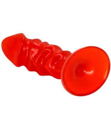 BAILE - PLUG ANAL UNISEX CON VENTOSA ROJO