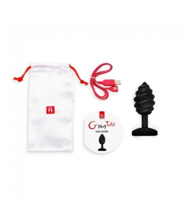 G-VIBE - GPLUG TWIST CON VIBRACIÓN NEGRO