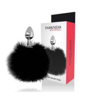 DARKNESS - EXTRA BUTTPLUG ANAL CON COLA NEGRO 7 CM