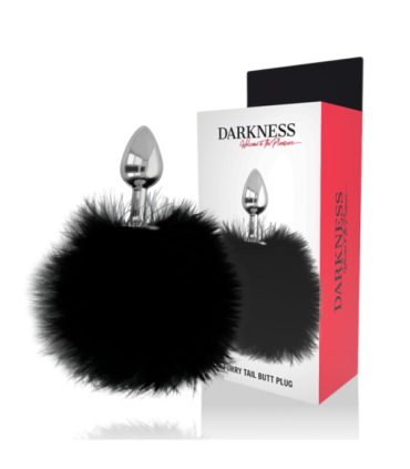 DARKNESS - EXTRA BUTTPLUG ANAL CON COLA NEGRO 7 CM