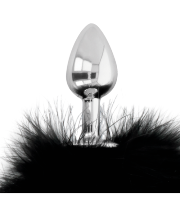 DARKNESS - EXTRA BUTTPLUG ANAL CON COLA NEGRO 7 CM