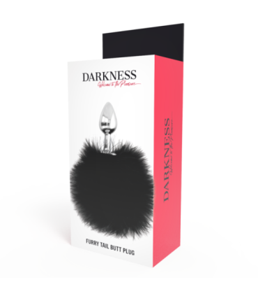 DARKNESS - EXTRA BUTTPLUG ANAL CON COLA NEGRO 7 CM