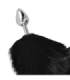 DARKNESS - PLUG ANAL SILVER 8 CM CON COLA NEGRO