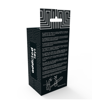 ADDICTED TOYS - PLUG ANAL CON ANILLA DOBLE PENE Y TESTÍCULOS NEGRO