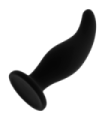 OHMAMA - PLUG ANAL SILICONA CURVADO PUNTO P 12 CM