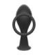 ADDICTED TOYS - PLUG ANAL CON ANILLO SILICONA NEGRO
