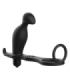 ADDICTED TOYS - PLUG ANAL CON ANILLO SILICONA NEGRO 12 CM