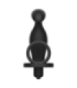 ADDICTED TOYS - PLUG ANAL CON ANILLO SILICONA NEGRO 12 CM