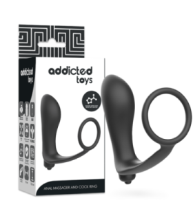 ADDICTED TOYS - PLUG ANAL VIBRADOR CON ANILLO PENE